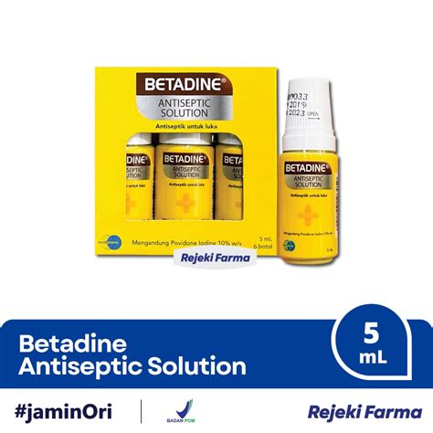 Jual Betadine Antiseptic Solution Isi 5 Ml Antiseptik Betadin Kuning