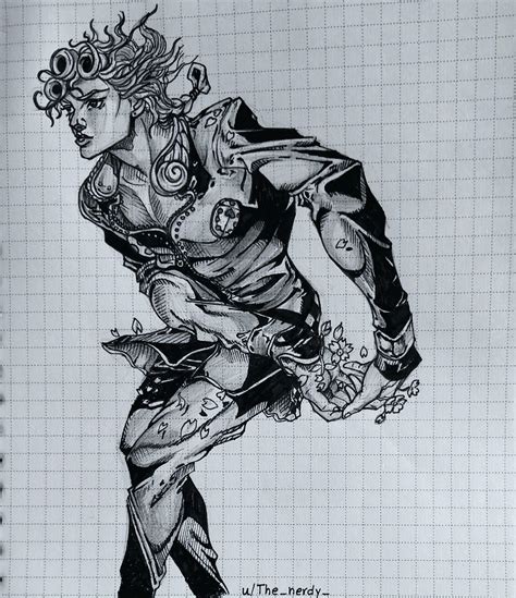 Giorno Giovanna Sketch By Me Rstardustcrusaders