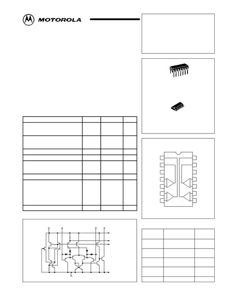 Lm Ad Datasheet Pages Motorola Quad Single Supply Comparators