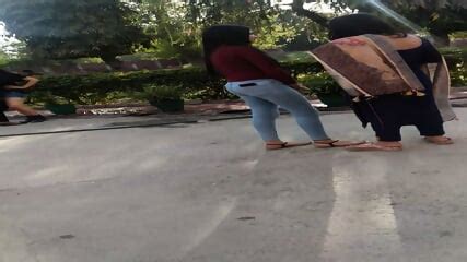 Indian College Girl Tight Jeans Ass