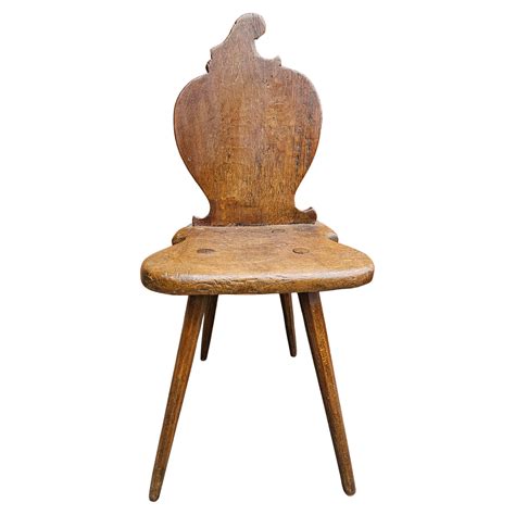 19th Century Swiss Alpine Walnut Chair At 1stdibs Swiss Mountain Chair