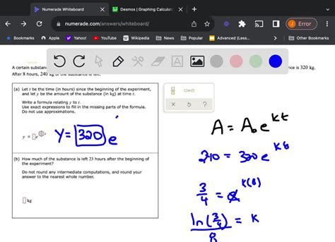 SOLVED: Certain substance decomposes according to a continuous ...