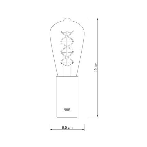 Przeno Na Lampa Si V Z Bursztynow Ar Wk Led Czarna Creative Cables