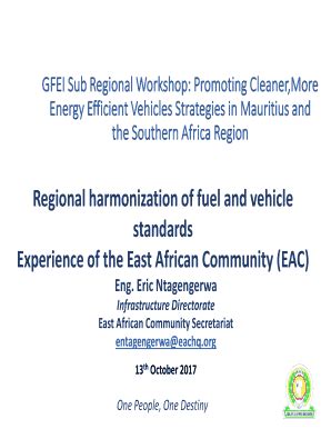 Fillable Online Regional Harmonization Of Fuel And Vehicle Fax Email