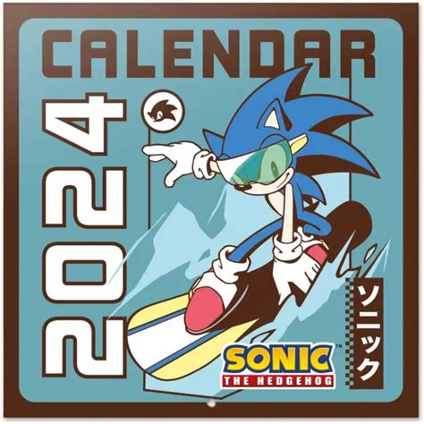 GRUPO ERIK SONIC The Hedgehog Wall Calendar 2024 12 X 12 12 Month