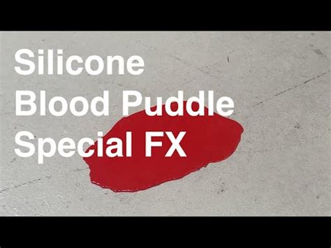 Silicone Blood Puddle Special FX YouTube