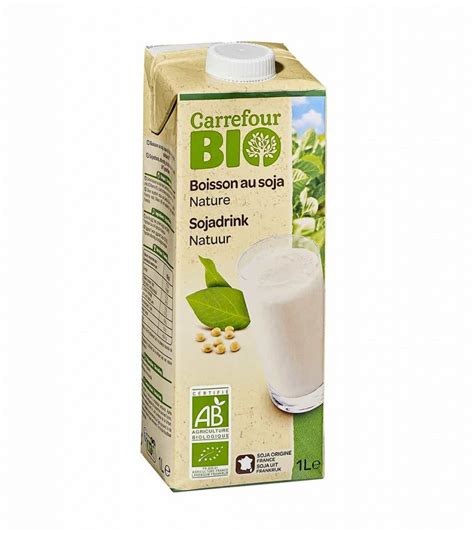 Boisson Au Soja Nature BIO 1L Carrefour Maroc