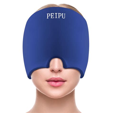 Snapklik Migraine Relief Cap Soothing Headache Ice Pack Cooling Gel Hat Hot Cold Therapy