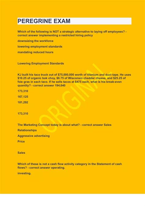 Peregrine Exam|2023 LATEST UPDATE|GUARANTEED SUCCESS - Peregrine