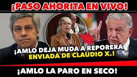 NO LO CREERAS AMLO D0MA A REPORTERA DE CLAUDIO X GONAZLEZ Y LA DEJA