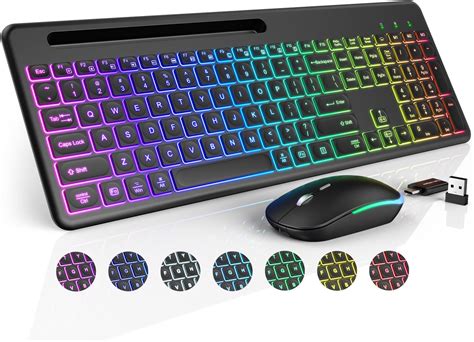 J Joyaccess Ensemble Clavier Et Souris Sans Fil Avec Options De