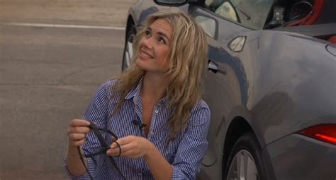 Sexy Russian Blonde Tests Jaguar F Type Tires Get Shredded Autoevolution