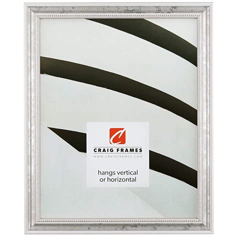 Amazon.com - Craig Frames 314WH, Ornate White and Silver Picture Frame ...