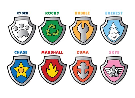 Paw Patrol Shield Png, Paw patrol Png, Paw patrol logo Png, | Inspire ...