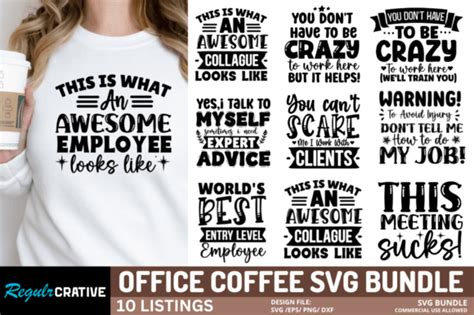 Funny Coffee Svg Bundle Coffee Svg Graphic By Regulrcrative · Creative