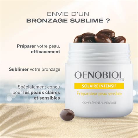 Oenobiol Solaire Intensif Nutriprotection Peaux Claires Et Ou Sensibles