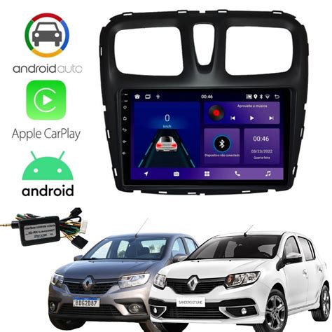 Kit Multimidia Logan Sandero Android Carplay P Interface Shopee Brasil