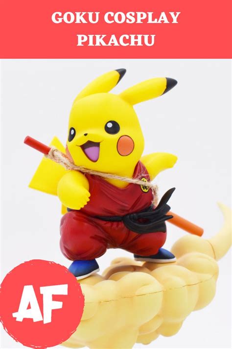 Pikachu Cosplay Goku Figure Pikachu Goku Anime Crossover