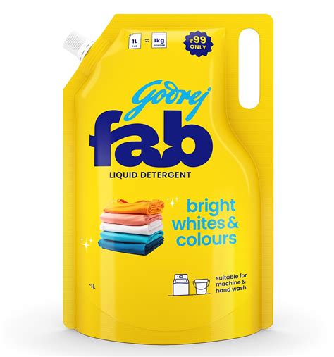 Godrej Fab Liquid Detergent Refill Pouch For Machine At Rs 99 Only