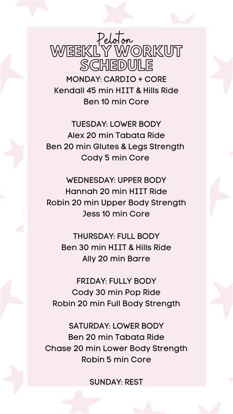 Pin by Hannah Slay on Post baby bod | Weekly workout, Peloton, Workout ...