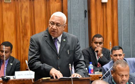 Former Fiji Pm Frank Bainimarama Suspended For Breaching Parliamentary