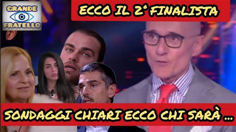 Grande Fratello I nuovi sondaggi il più votato secondo finalista Ecco