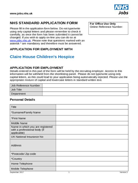 How Do I Complete The Application On NHS Jobs Doc Template PdfFiller