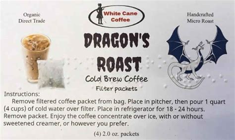 Dragons Roast Cold Brew White Cane Coffee