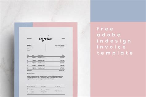 Free InDesign Invoice Template - Dealjumbo