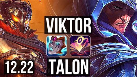 VIKTOR Vs TALON MID 6 0 7 400 Games Dominating KR Diamond 12