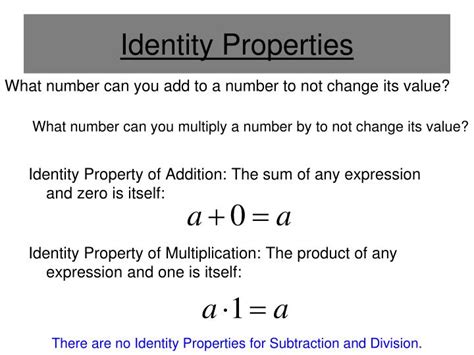 What Is The Identity Property For Addition At Gary Cutts Blog