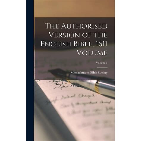 Livro The Authorised Version Of The English Bible Volume Volume