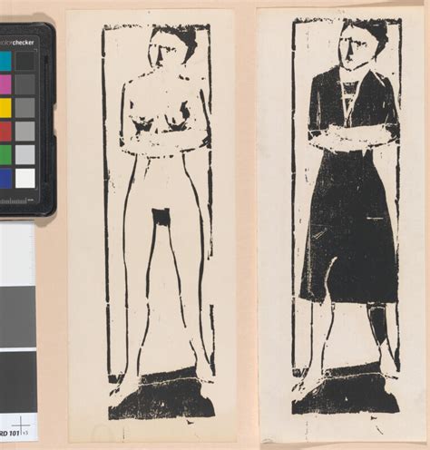 Untitled Nude Woman Woodcut