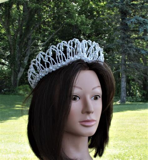 Vintage Beaded Bridal Tiara Crown For Bride Hair Jewe Gem