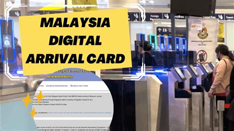 Malaysia Digital Arrival Card A Complete MDAC Guide