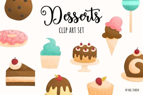 Desserts Clip Art Set