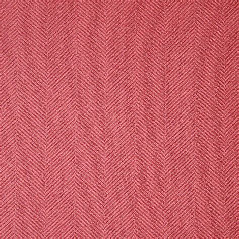 Strawberry Pink Herringbone Made In Usa Upholstery Fabric By The Yard