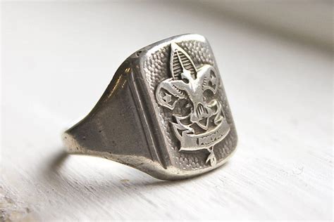 Vintage Sterling Boy Scout Ring sterling silver Boy Scout