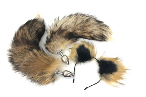 Schwanz Butt Plug Fuchsschwanz Plug Set Cosplay Rollenspiel Ohren Sex Spielzeug Anal Plug