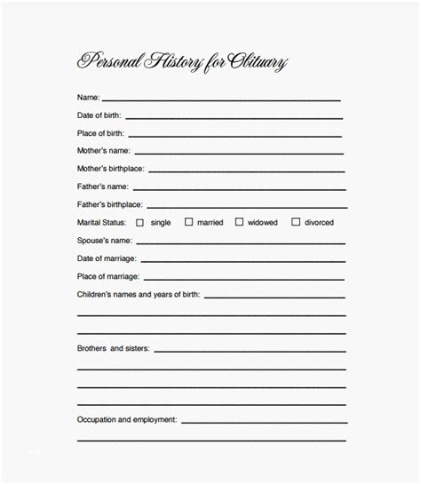 39 Obituary Templates Download Editable And Professional Intended For Fill In The Blank