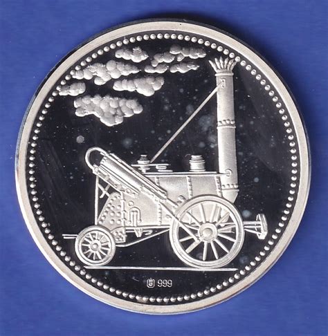 Silbermedaille Rekolok Der Baureihe Lokomotive Adler Von