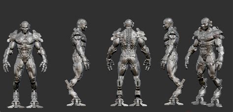 Artstation Zbrush Cyborg Character Resources