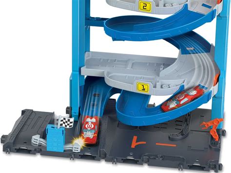 Hot Wheels City Wyścigowa wieża z transformacją Mattel HKX43 Sklep Kleks