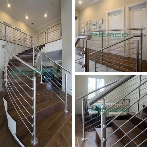 Stair Tube Railing Graceful Indoor Home Project