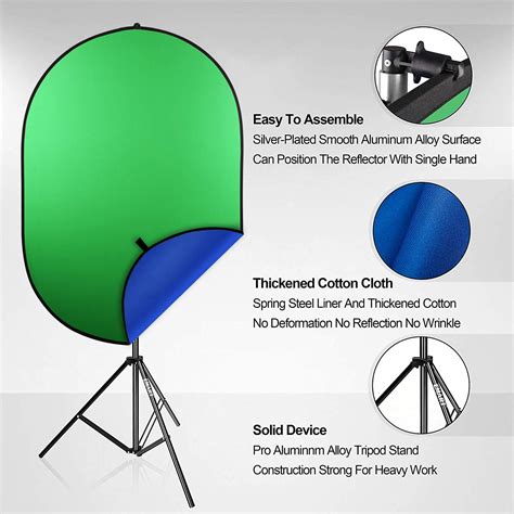 Buy Emart Green Screen Kit Pop Up Collapsible Chromakey Blue Backdrop