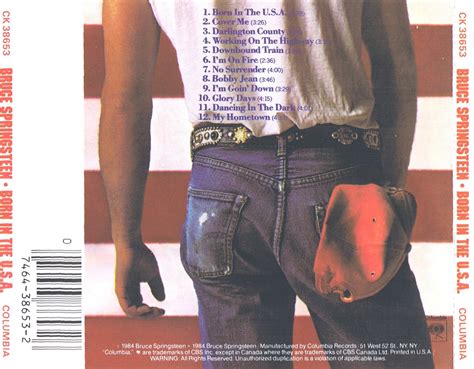 Musicotherapia Bruce Springsteen Born In The U S A 1984