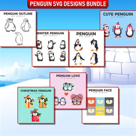 9 Birthday Penguin SVG Files MasterBundles