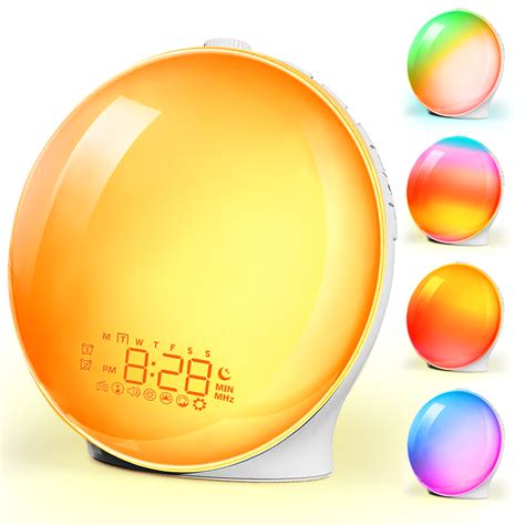 Sunrise Alarm Clock Wake Up Light for Heavy Sleepers, Upgrade Full ...