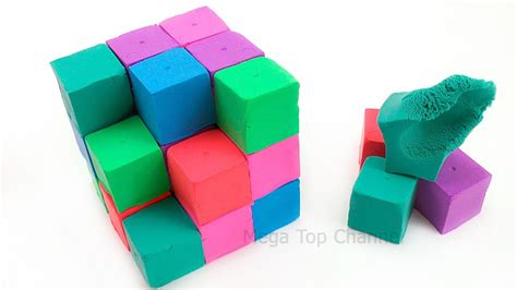 Learn Colors With Giant Kinetic Sand Mad Mattr Rainbow Cube How To