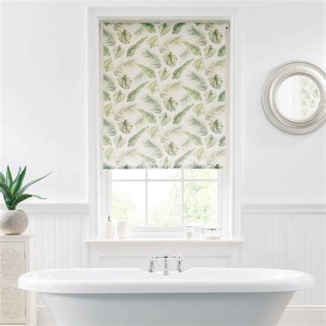 Voyager Green Leaf Moisture Resistant Daylight Roller Blind | Dunelm